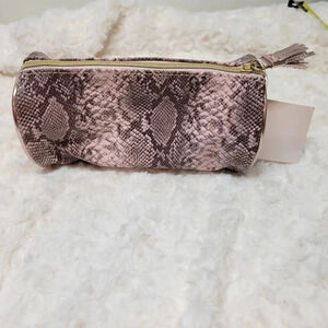 WOMEN'S Ulta snake skin makeup bag NEW